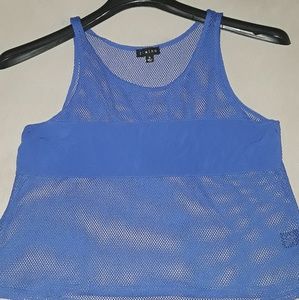 Mesh Royal Blue Shirt